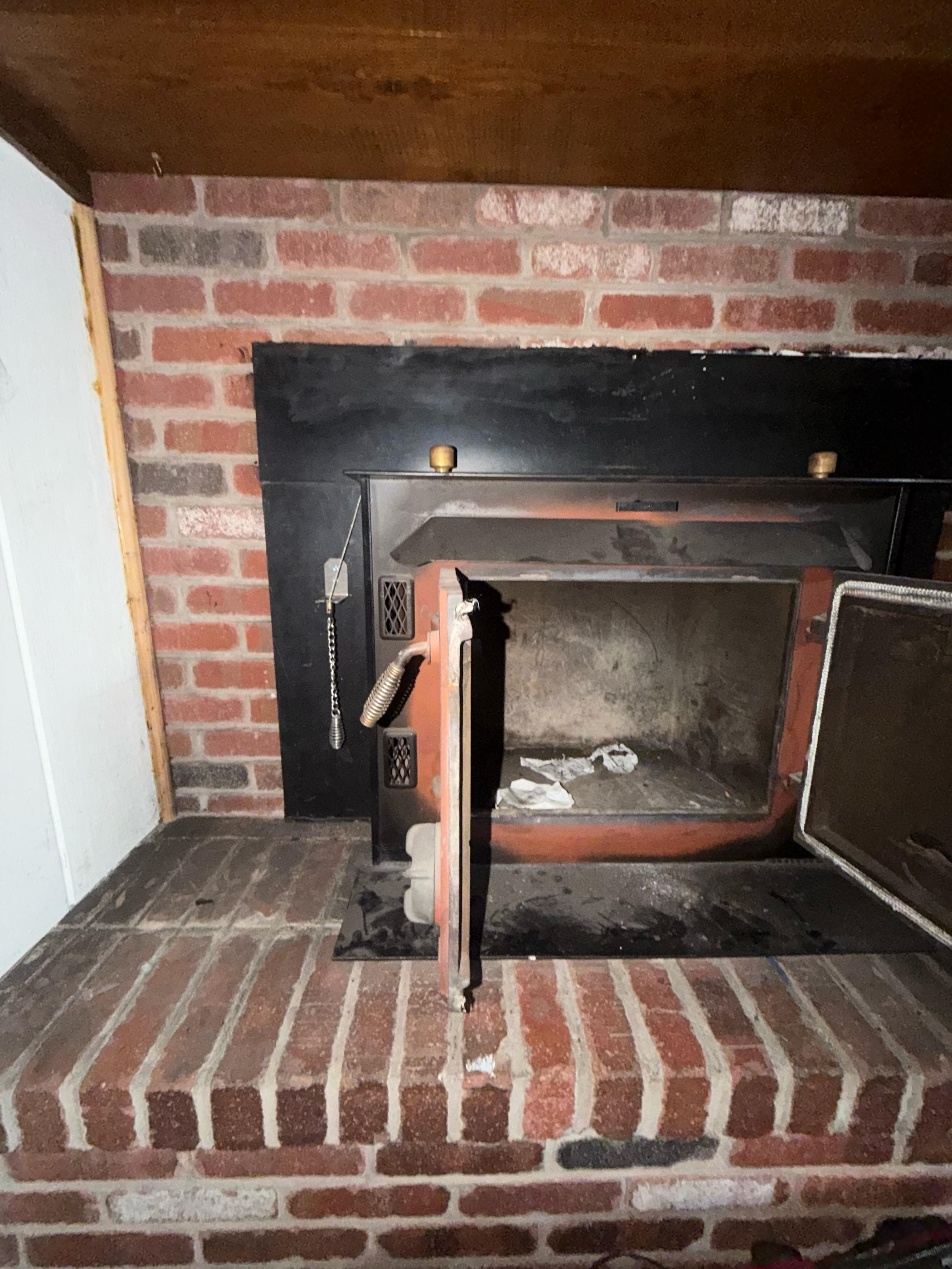 Gas fireplace inspection and cleaning completed